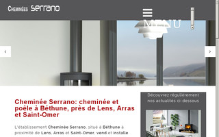 chemineeserrano.fr website preview