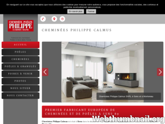 cheminees-philippe-calmus-sens.fr website preview