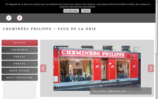 cheminees-philippe94.fr website preview