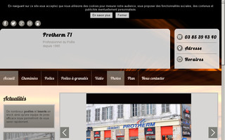 cheminees-protherm.com website preview