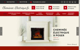 cheminee-electrique.fr website preview