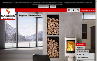 chemineessagnes.fr website preview