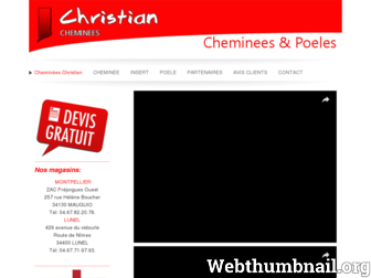 cheminees-christian.com website preview