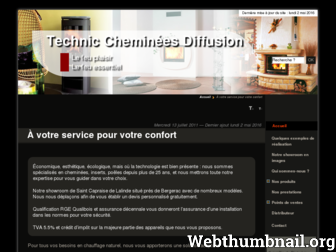 technic-cheminees.com website preview
