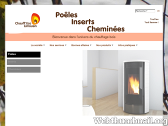 poeles-cheminees-limousin.fr website preview