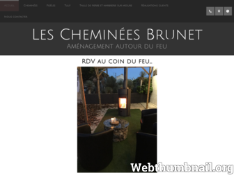 cheminees-brunet-niort.fr website preview