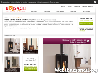 poele.brisach.com website preview