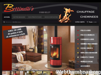 chauffage-bois-bettinelli.com website preview