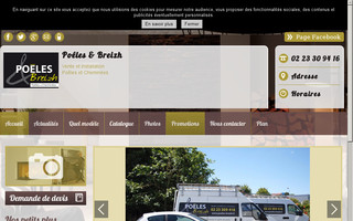 poeles-breizh.fr website preview