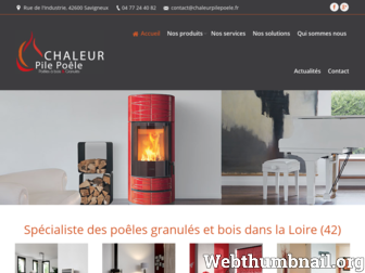 chaleurpilepoele.fr website preview