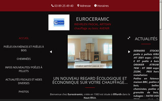 poeles-euroceramic.fr website preview