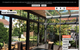 exal-verandas.fr website preview