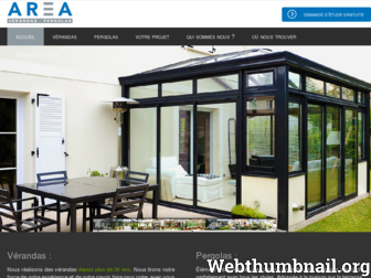 area-verandas.com website preview