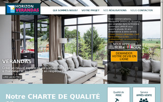 verandas-horizon.fr website preview