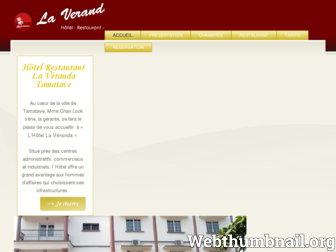 veranda-hotel-restaurant-tamatave.com website preview