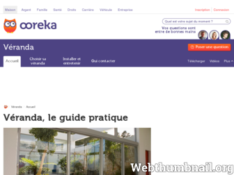 veranda.ooreka.fr website preview