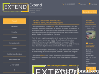 veranda-pergola-fenetre-extend.fr website preview