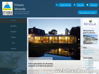 prisme-veranda.fr website preview