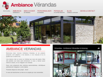 ambiance-verandas-85.fr website preview