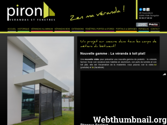 veranda-piron.fr website preview