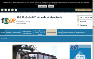 menuiserie-romans-abp.fr website preview
