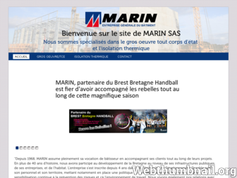 sas-marin.fr website preview