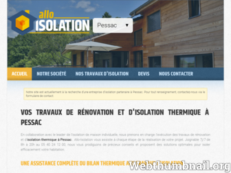 allo-isolation-pessac.fr website preview