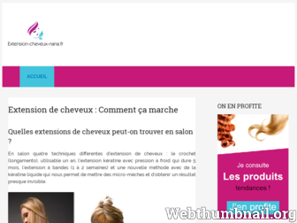 extension-cheveux-nana.fr website preview