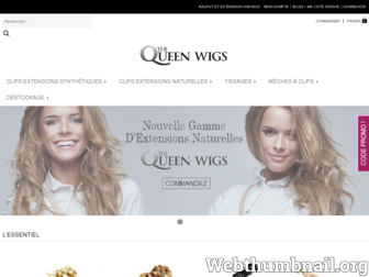 thequeenwigs.com website preview