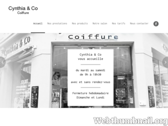 cynthiaandco.fr website preview