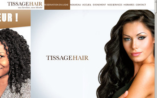 tissagehair.net website preview