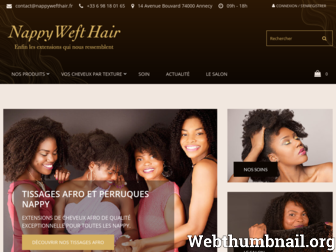 nappywefthair.fr website preview