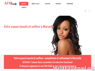 mnbeauty.fr website preview