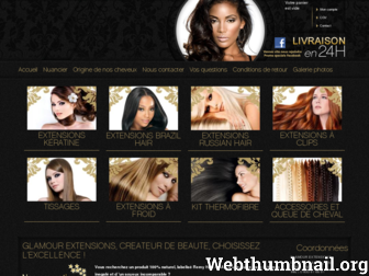glamour-extensions.fr website preview