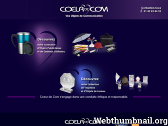 coeurdecom.com website preview