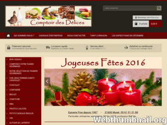 comptoir-delices.com website preview