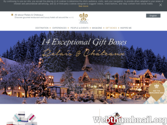 cadeaux.relaischateaux.com website preview