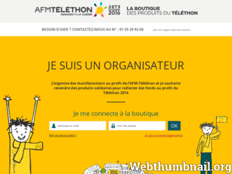 boutique.telethon.fr website preview