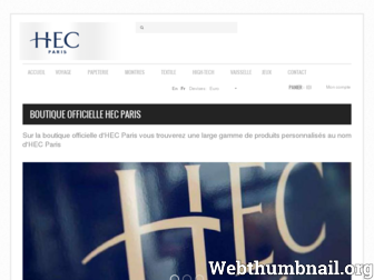 boutique-hec.fr website preview