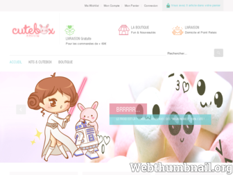 cutebox.fr website preview