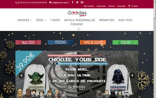 goodies-geek.fr website preview