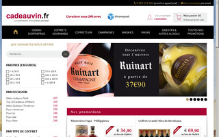 cadeauvin.fr website preview