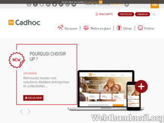 cheque-cadhoc.fr website preview