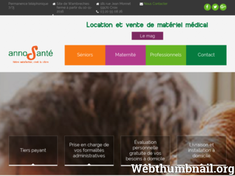 annosante.fr website preview