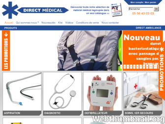 directmedical.fr website preview