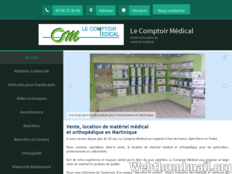 comptoirmedical-martinique.fr website preview