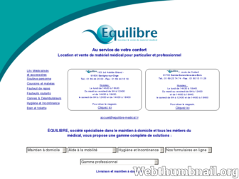 equilibre-medical.fr website preview