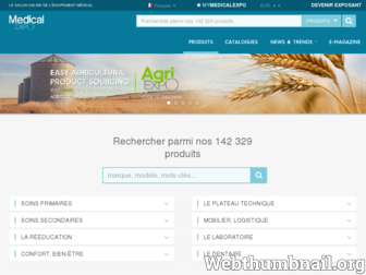 medicalexpo.fr website preview
