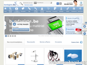 bandagiste.be website preview