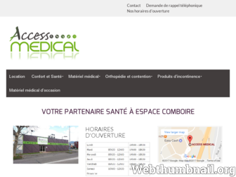 access-medical.fr website preview